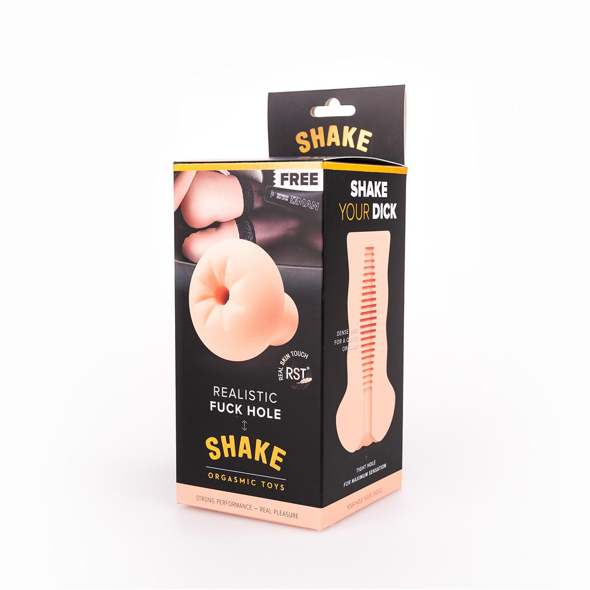 Shake Fuck Hole Masturbator, 16 cm, Flesh