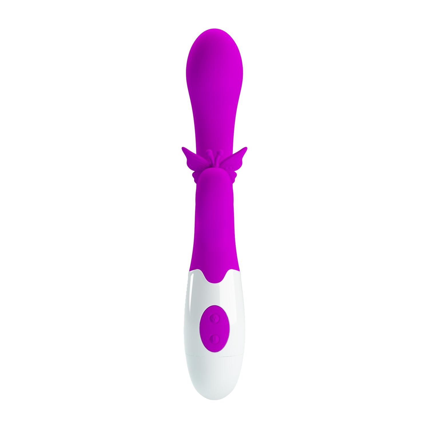 PRETTY LOVE - Butterfly Kiss, Silicone, 30 functions of vibrations, 2AAA batteries. 31*199