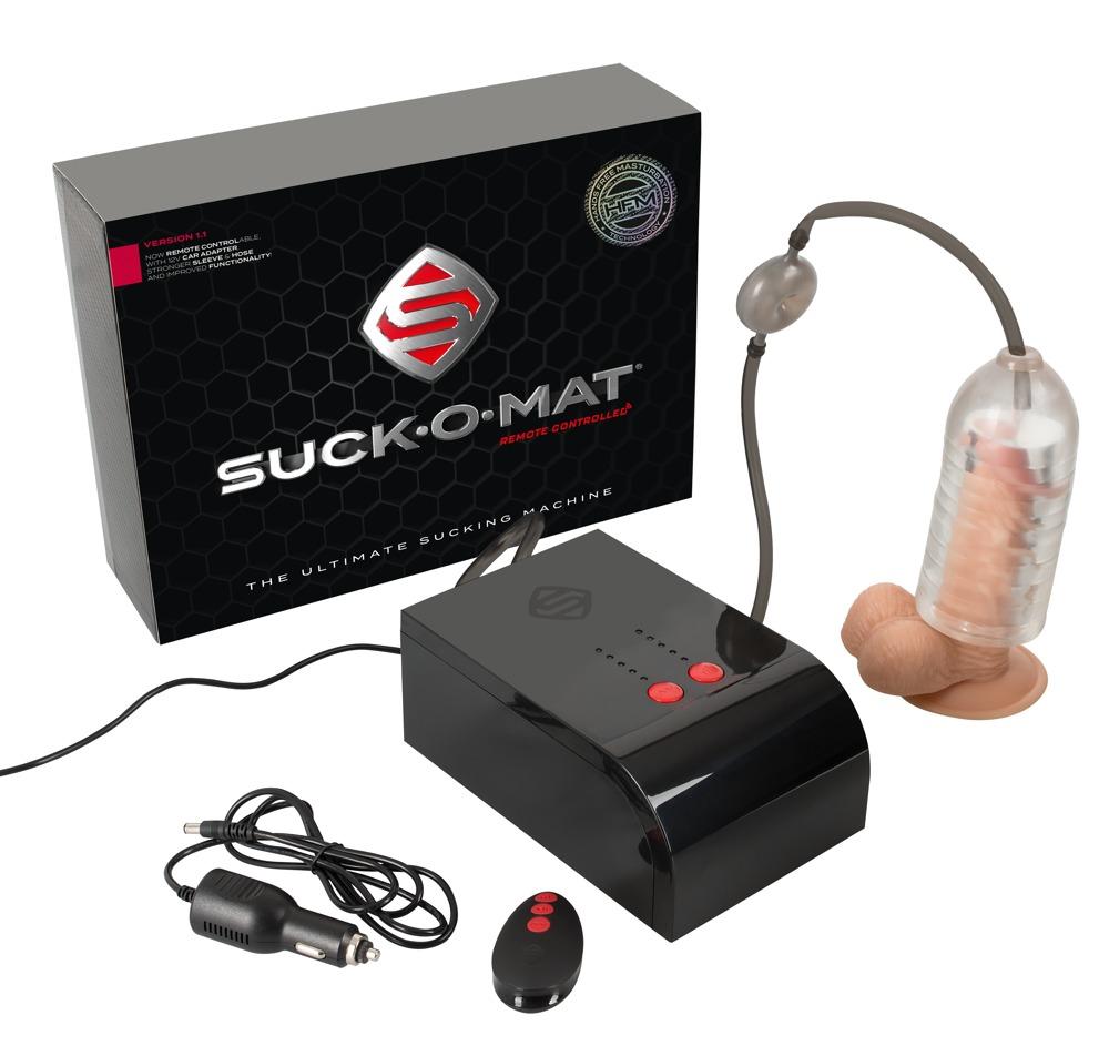 Hands-free Masturbator SUCK-O-MAT Remote Controlled, 11cm,, Black