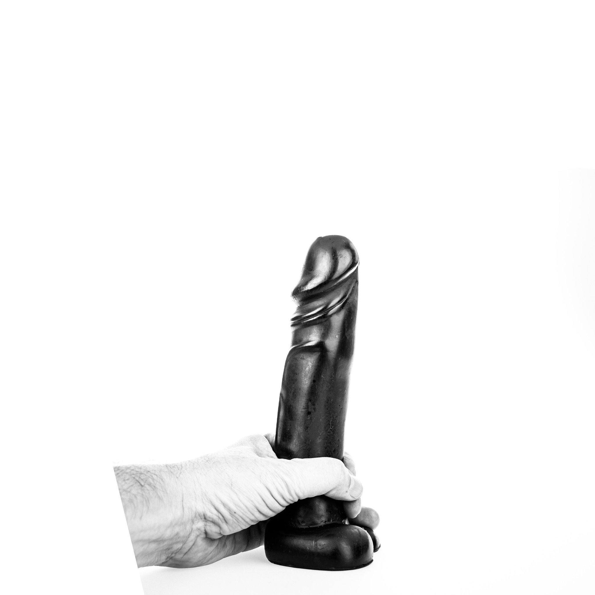 All Black Dildo Buck, 22 cm