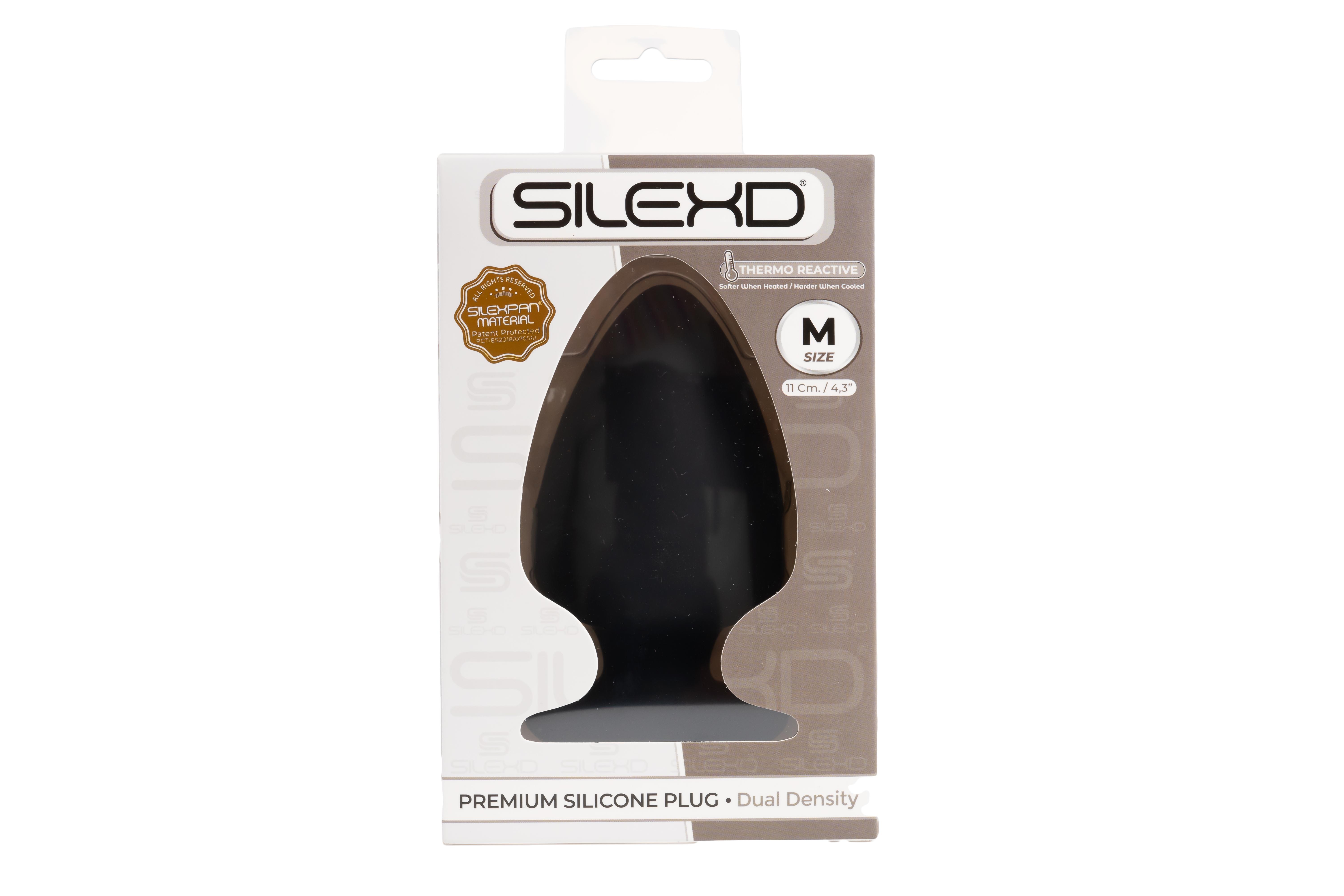 SILEXD Premium Silicone Plug Model 1 M, 11cm, Black