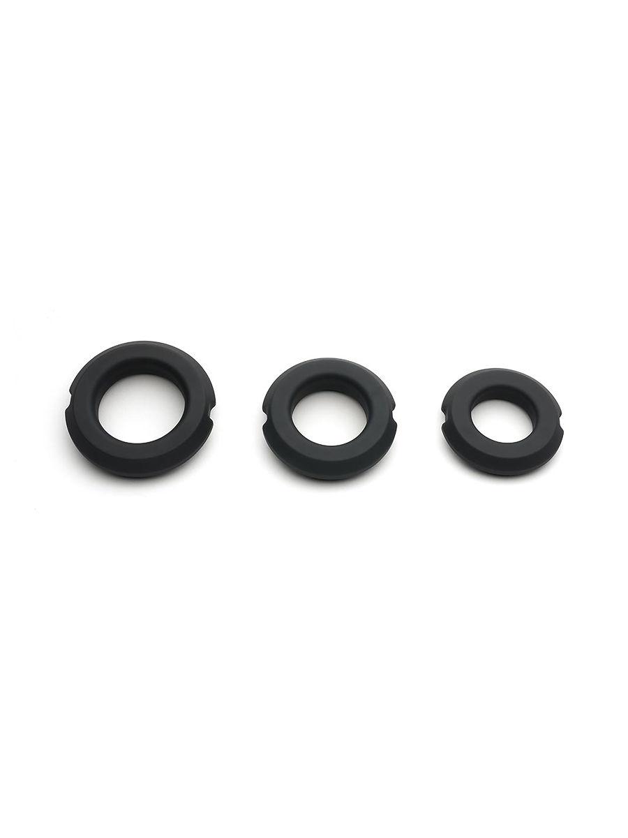 Silicone Steel Fusion Ring Overdrive Medium, Black