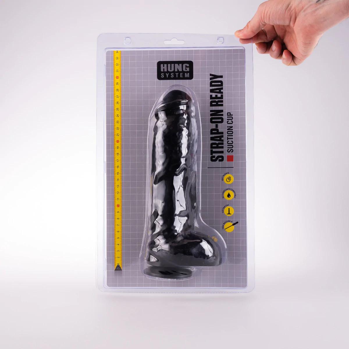 Hung System Dildo Zac L, 25,5 cm, Black