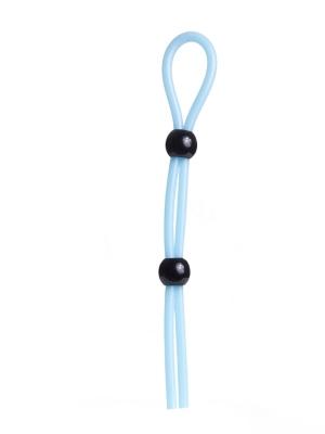 RudeRider Long Hog Tie Cockring, Light Blue