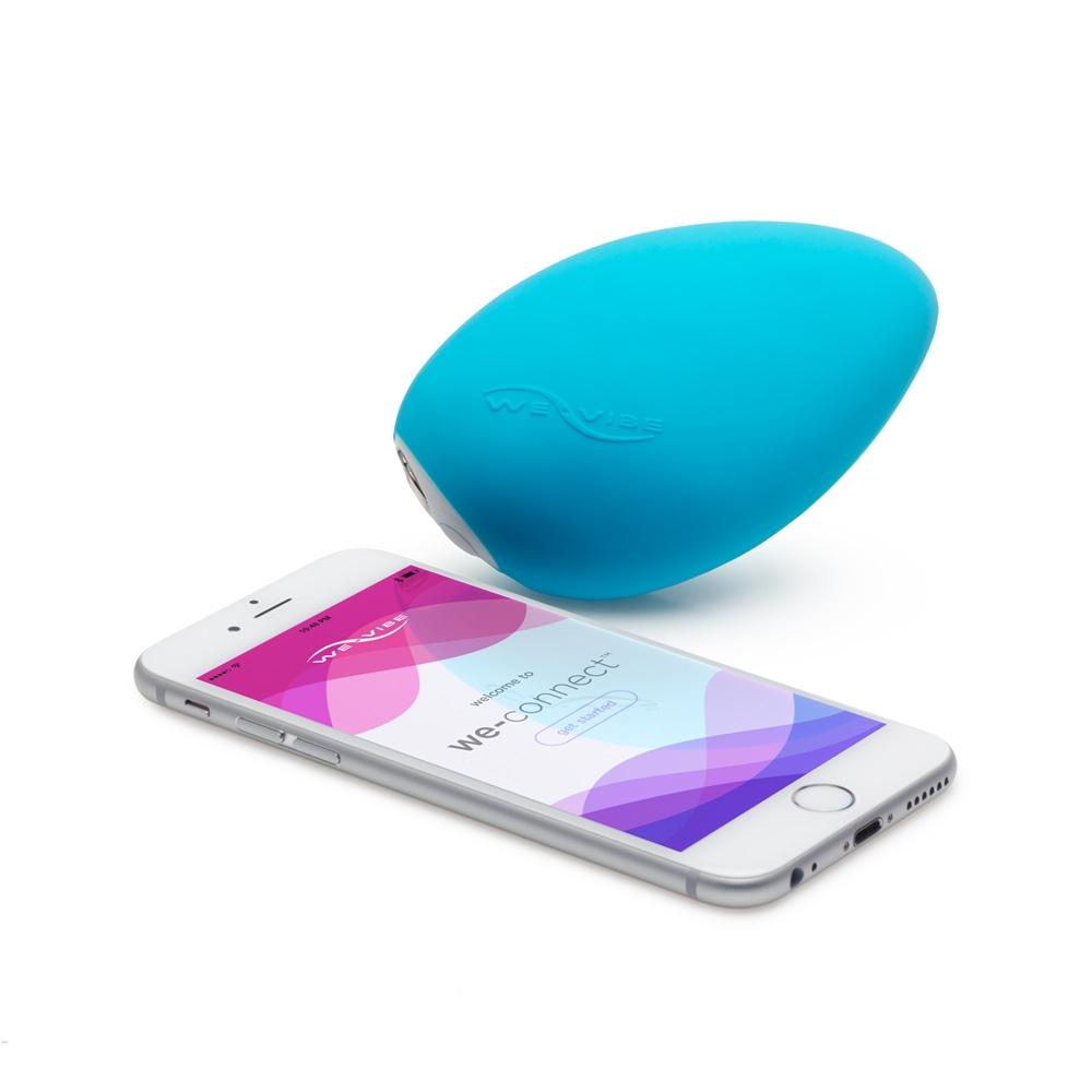 We-Vibe Wish Vibrating Pebble, Blue, 10,4 cm