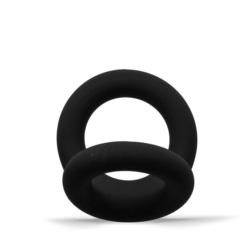 RudeRider Shaft and Ball Ring Thin Large, Black