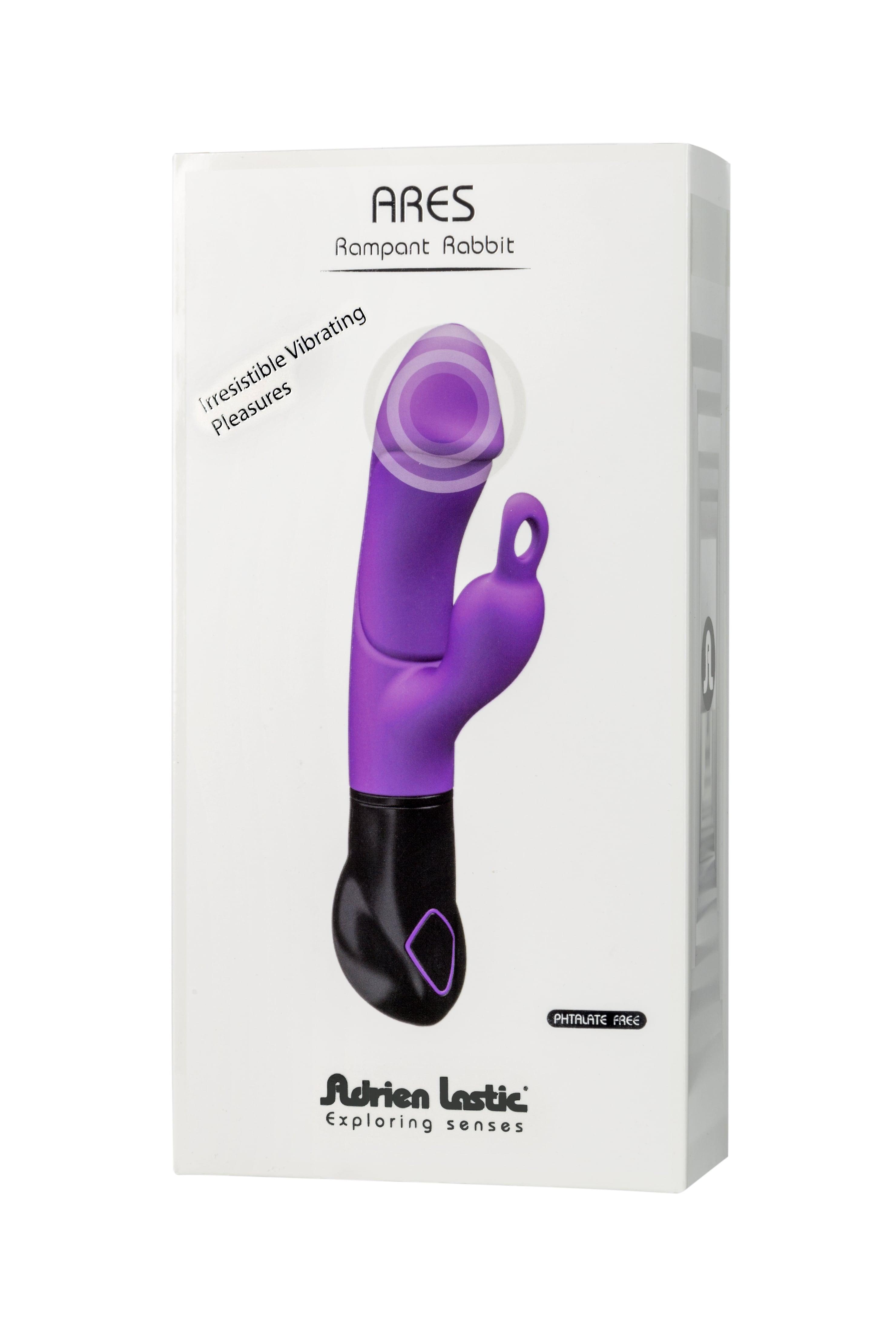 Adrien Lasitc Ares Rabbit Vibrator, Purple