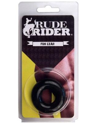 RudeRider Fat Stretchy Cock Ring, Black