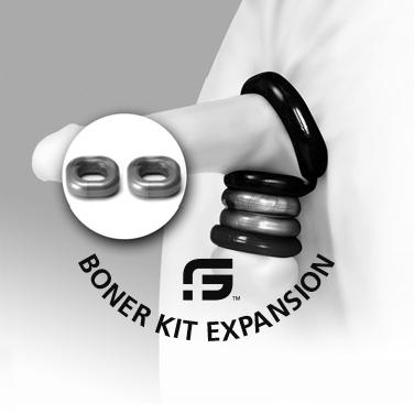 Sport Fucker Boner Expansion 2-Pack Cockring, Clear