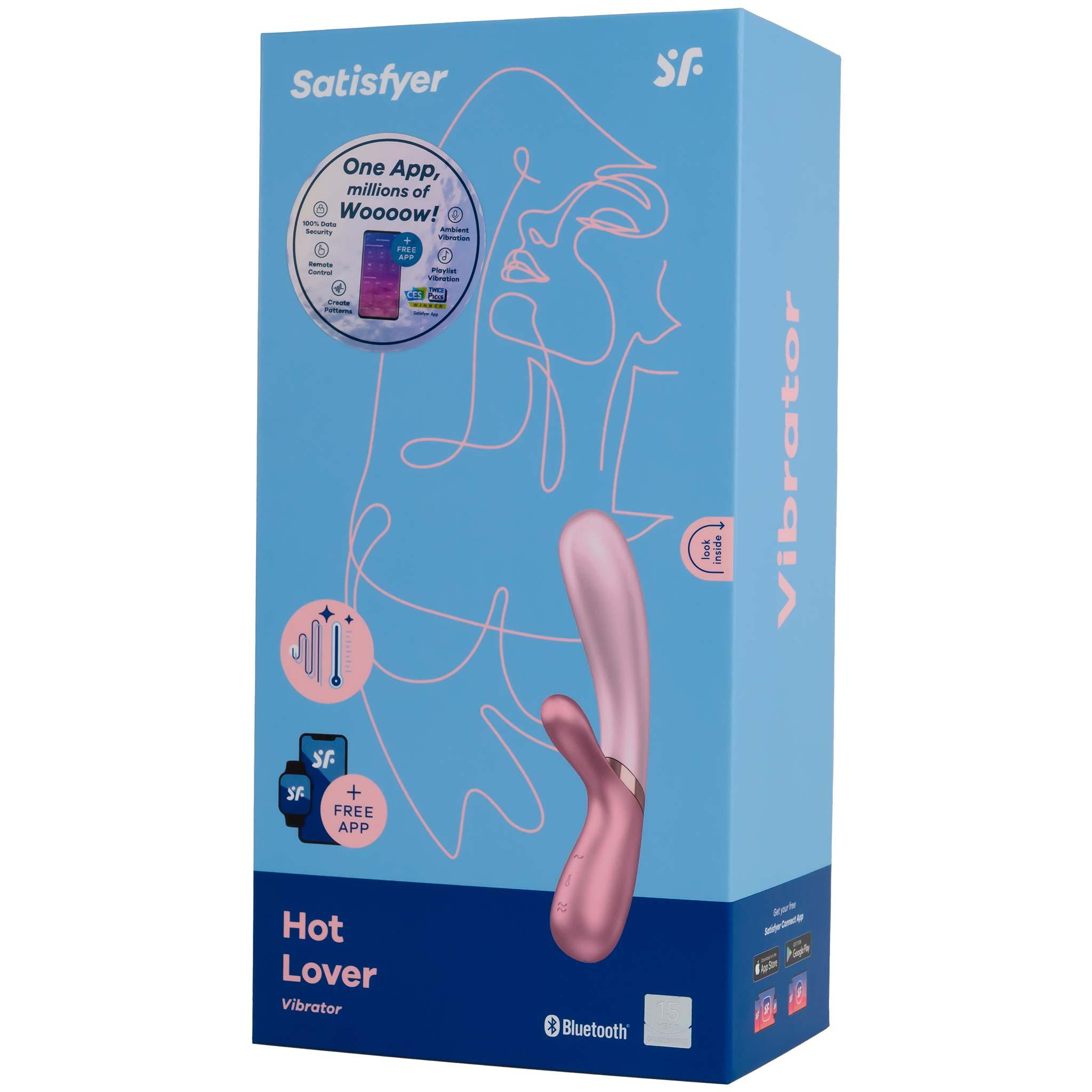 Satisfyer Hot Lover Connect App Vibrator, Pink, 20 cm