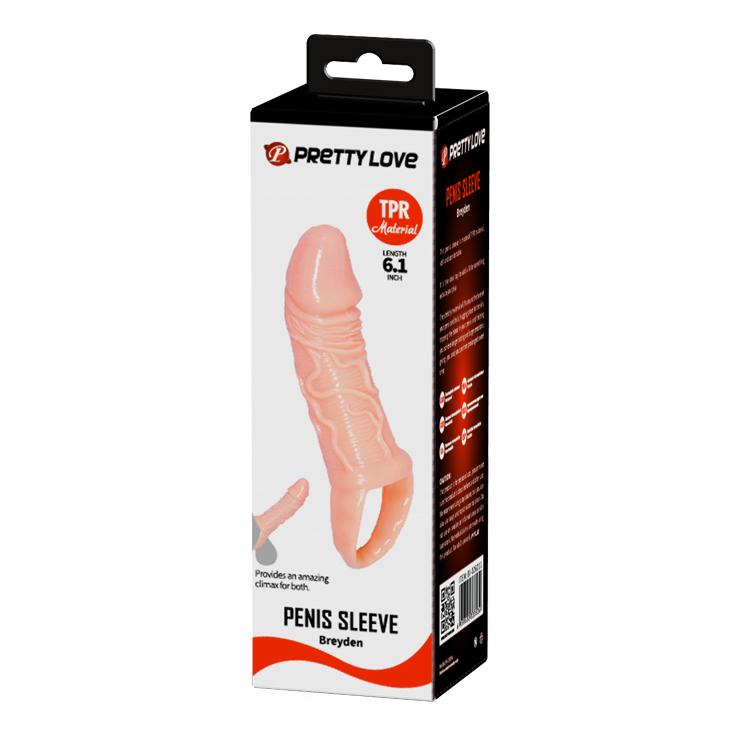 BAILE - Carson, Penis extended Sleeve, super-stretchy TPR material ':32mm   L:150mm