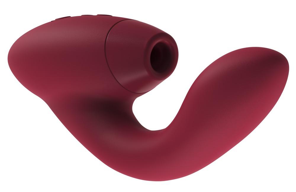 Womanizer Duo Vibrator, Bordeaux Red, 20,3 cm