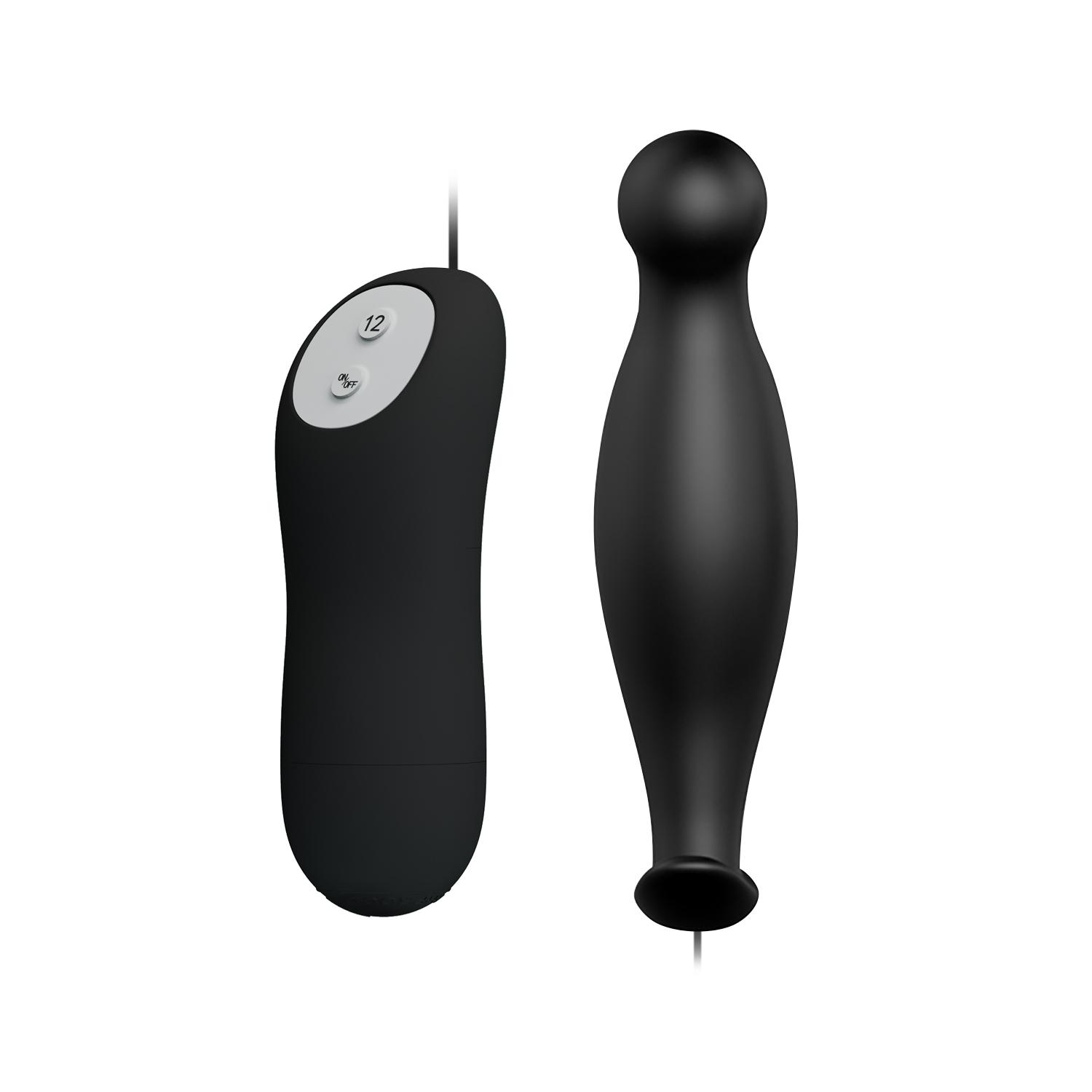 PRETTY LOVE - Special Anal Stimulation, 12 functions of vibration, 2 AAA batteries,silicone,waterproof ':32mm   L:117mm