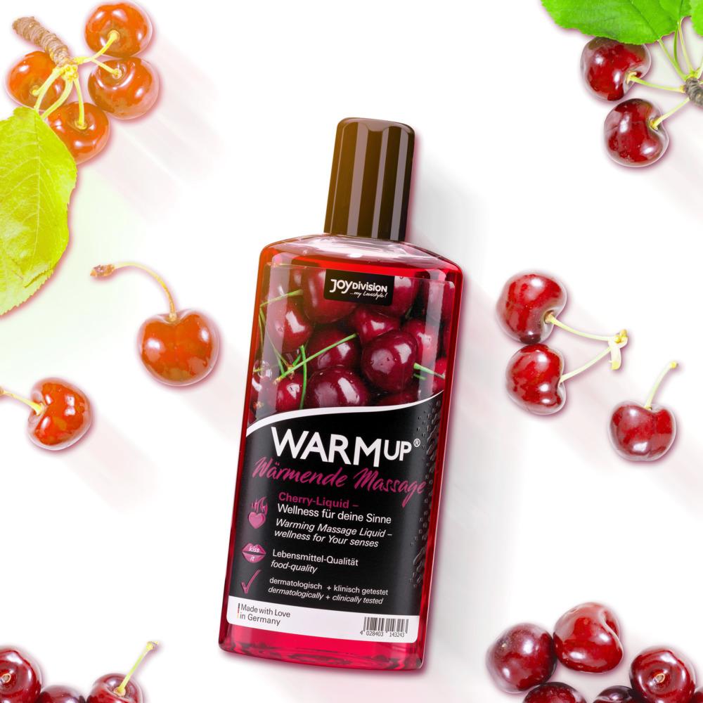 JoyDivision WARMup Warming Massage Liquid, Cherry, 150 ml 