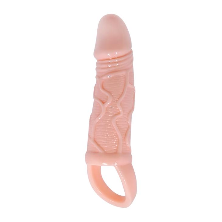 BAILE - Brayden, Penis extended Sleeve, super-stretchy TPR material ':37mm   L:165mm