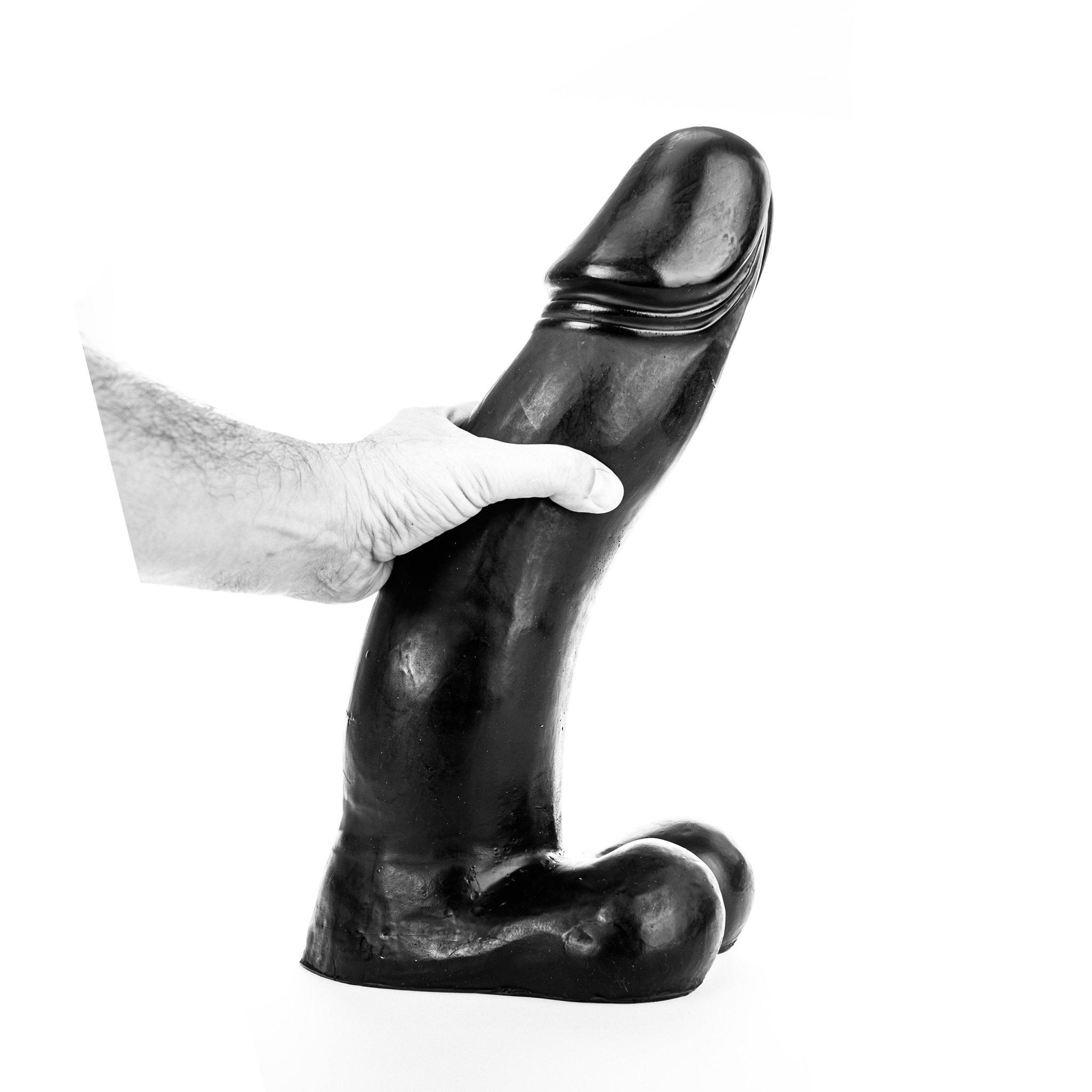 All Black Dildo Daniel, 45 cm