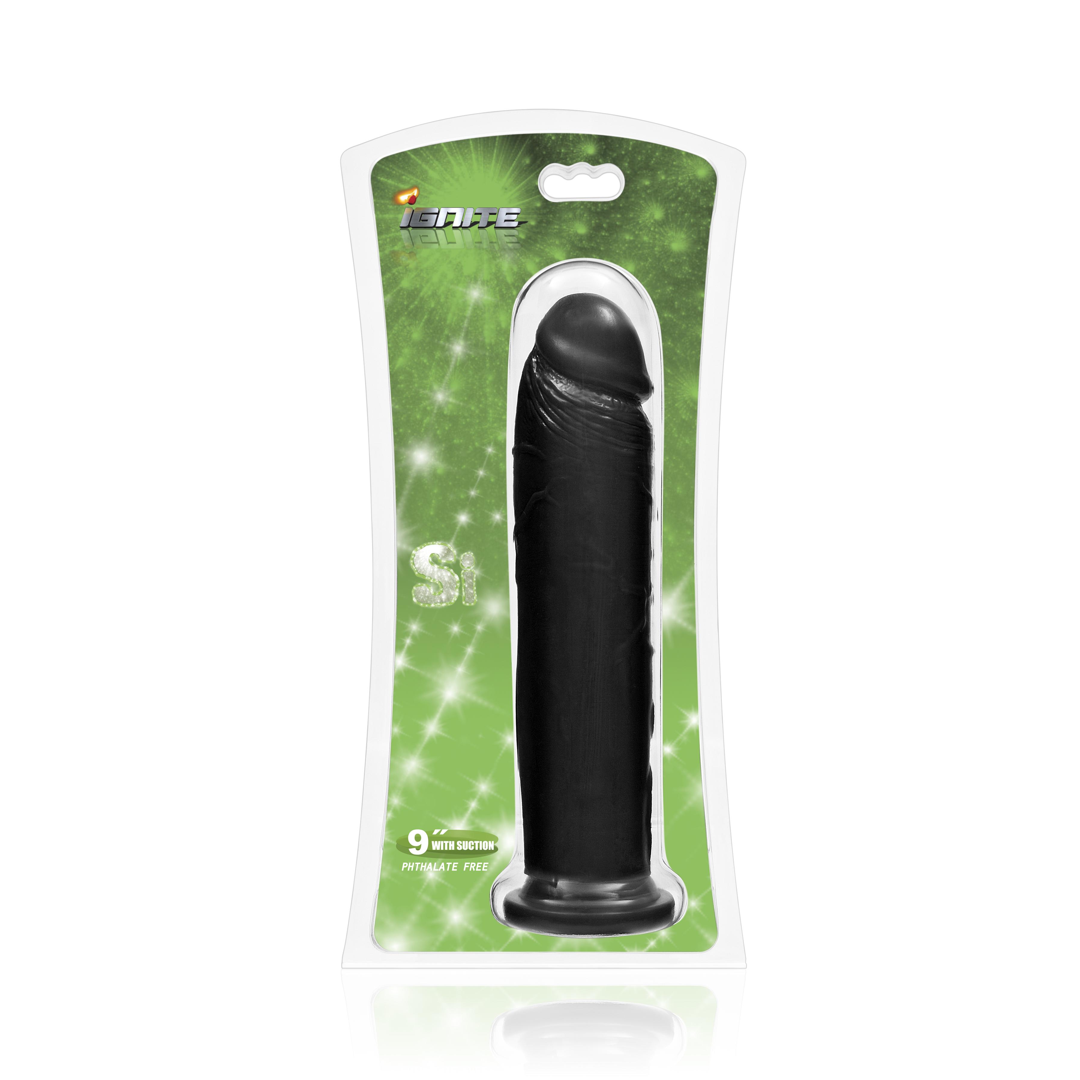 SI IGNITE Cock with Suction, 23 cm, Black