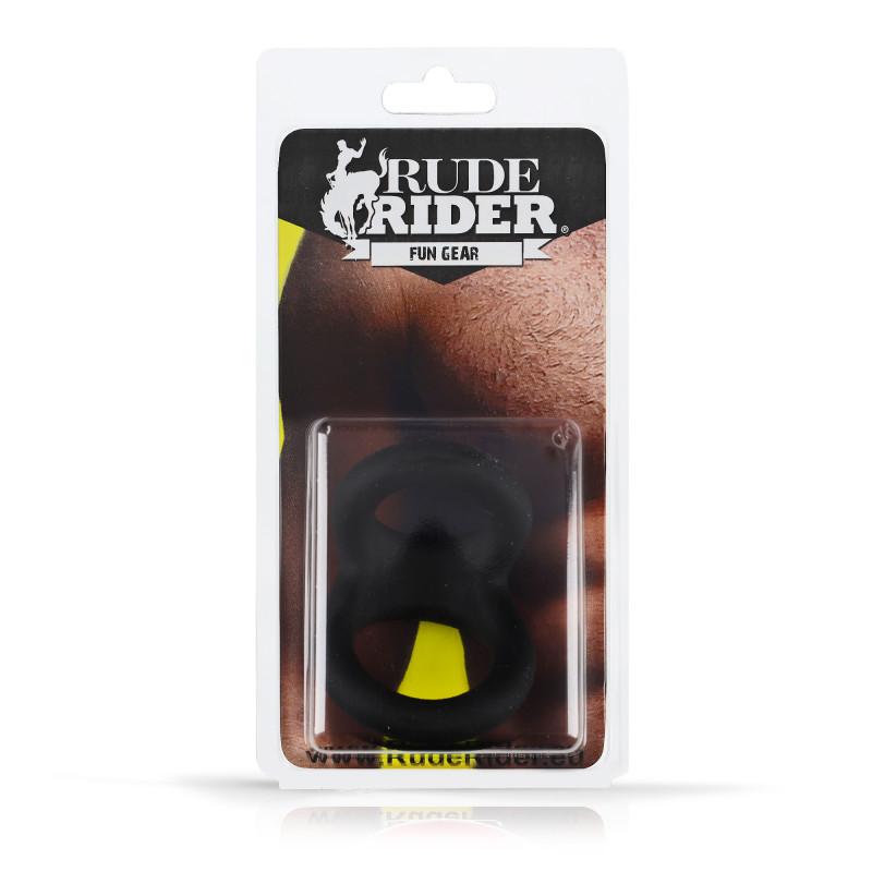 RudeRider Shaft and Ball Ring Thin, Medium, Black