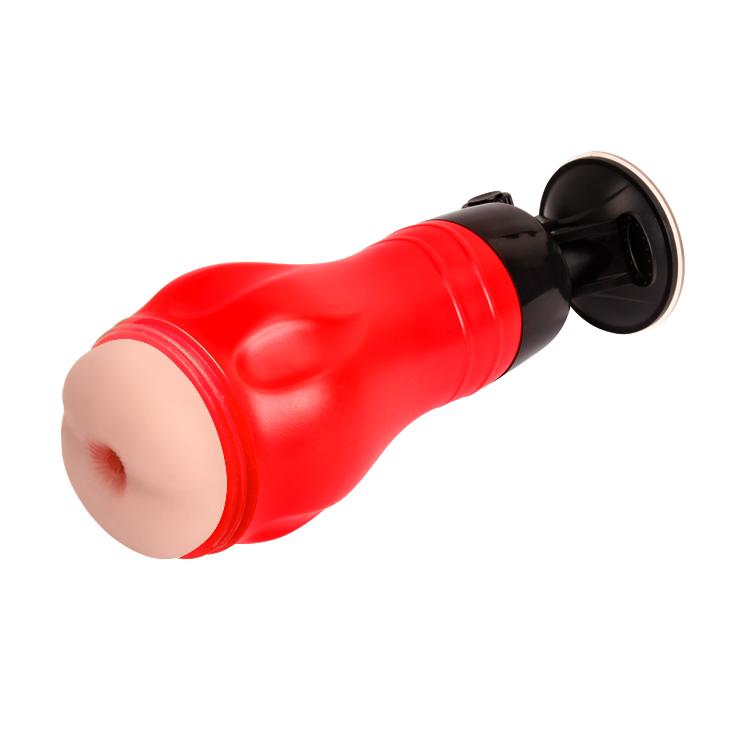 CRAZY BULL - Flora, Men's Stroker,  removable Soft TPR sleeve, 12 function of vibration,  super suction base adopted to multi-angle, 2 AAA Batteries ':100mm   L:283mm