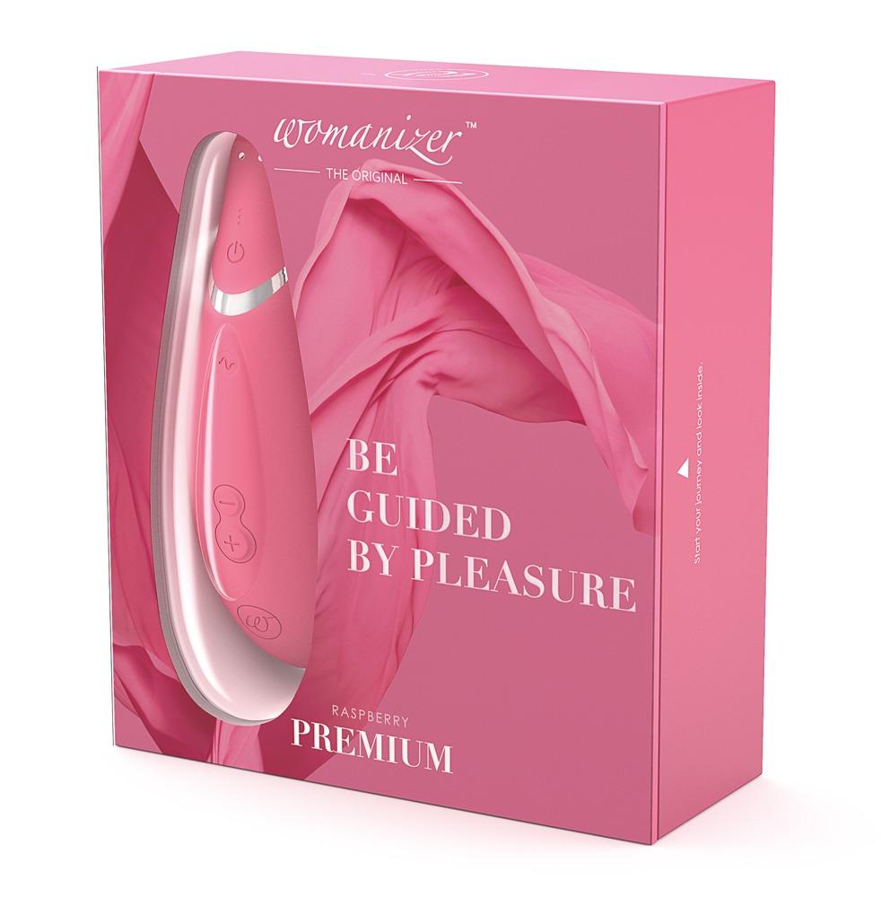 Womanizer Premium Vibrator, Raspberry Red, 15 cm