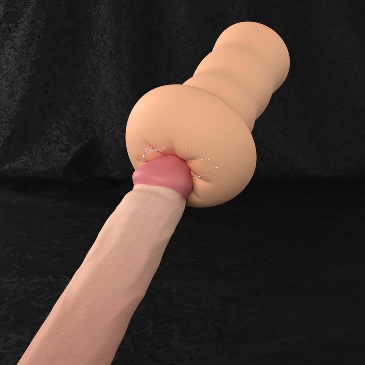 Shake Fuck Hole Masturbator, 16 cm, Flesh