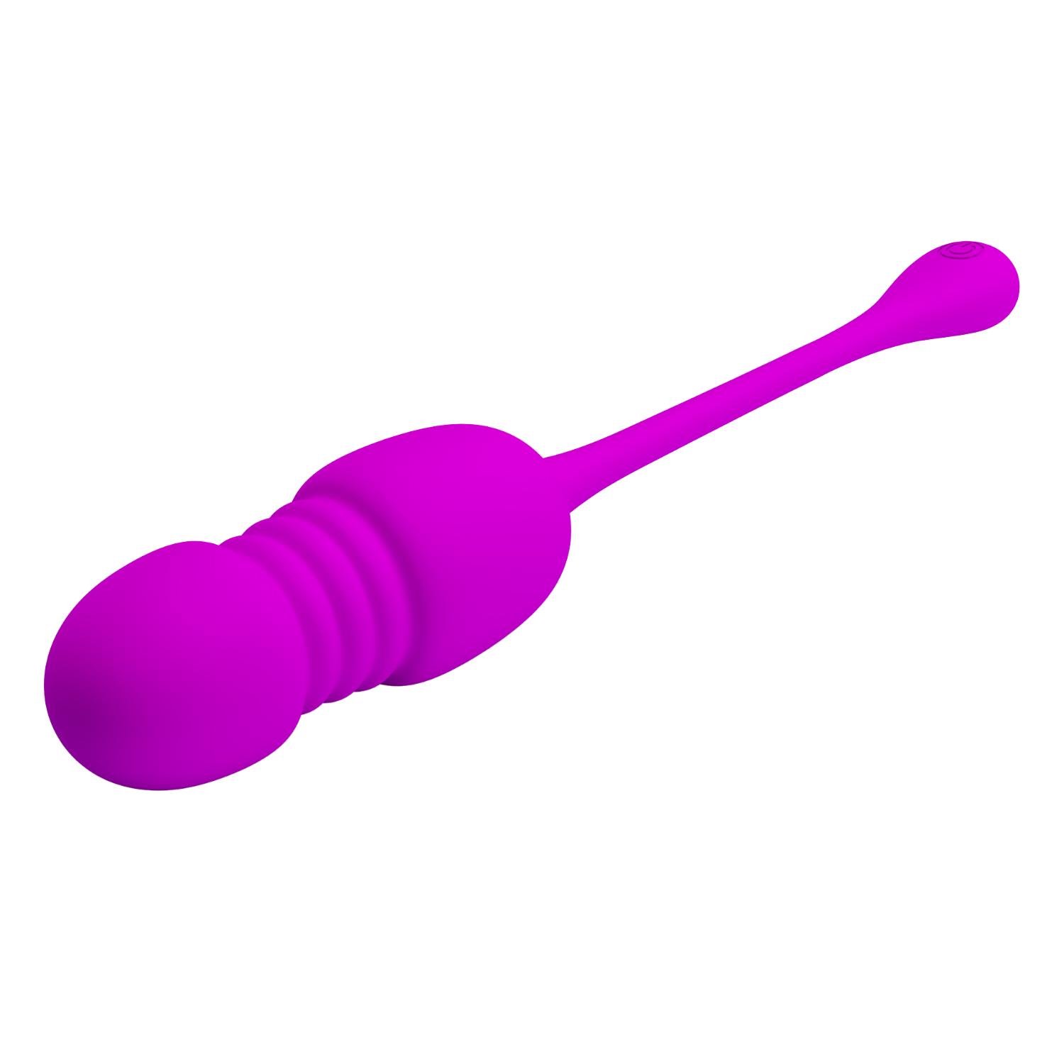 PRETTY LOVE - Callie, Rechargeable thrusting bullet, 12 functions of vibration, with ON/OFF button on the tail, Silicone material 31*200