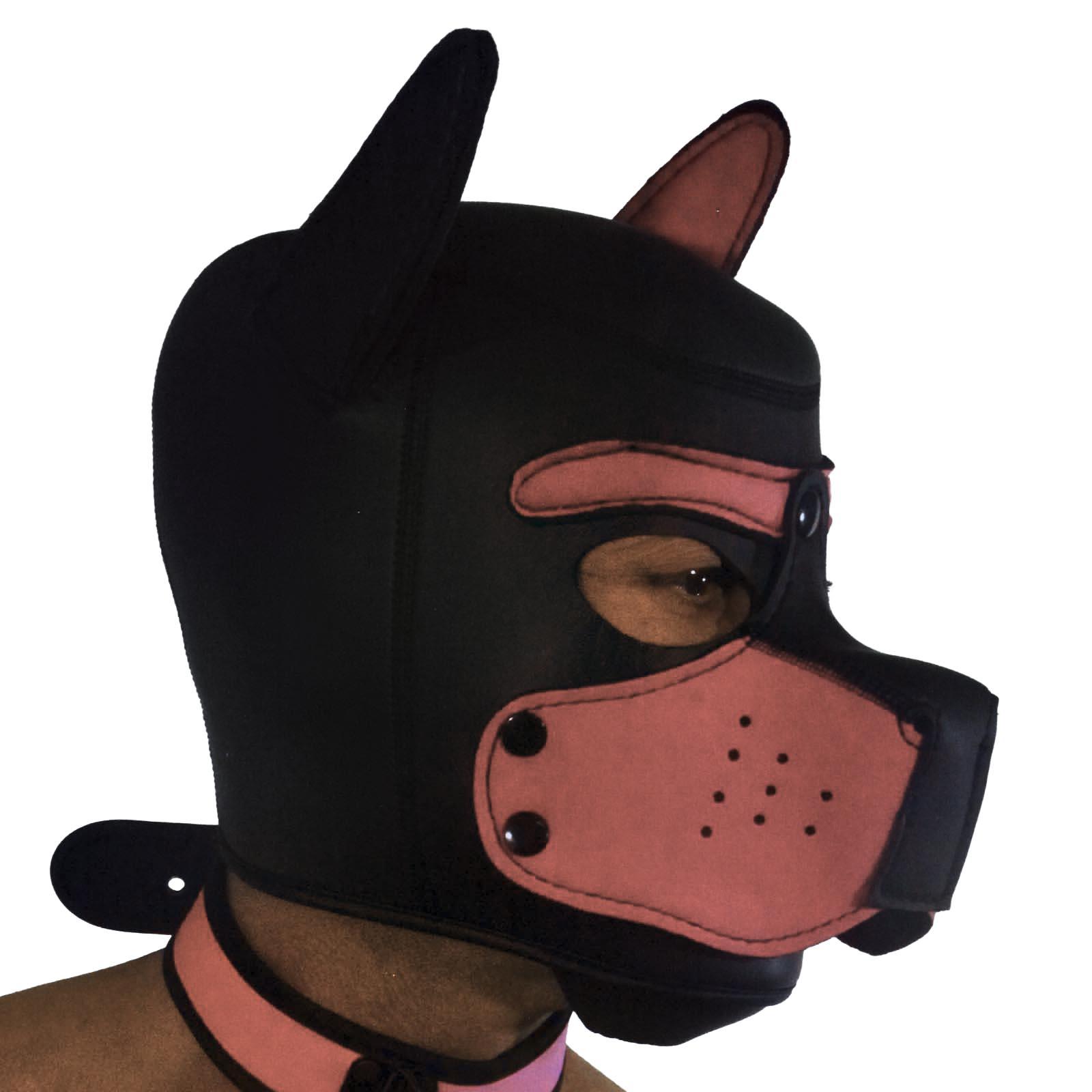 RudeRider Neoprene Puppy Hood Pink, M size