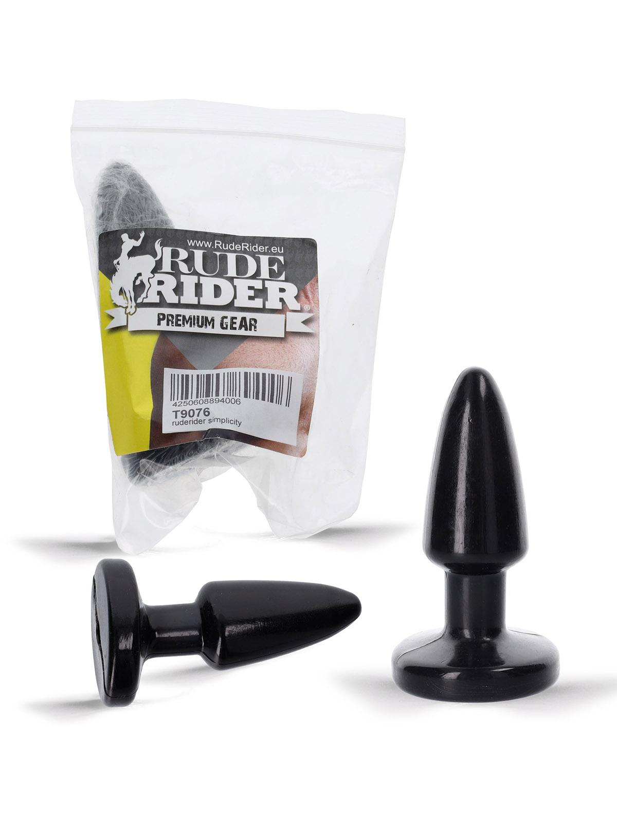 RudeRider Simplicity  Anal Plug Black