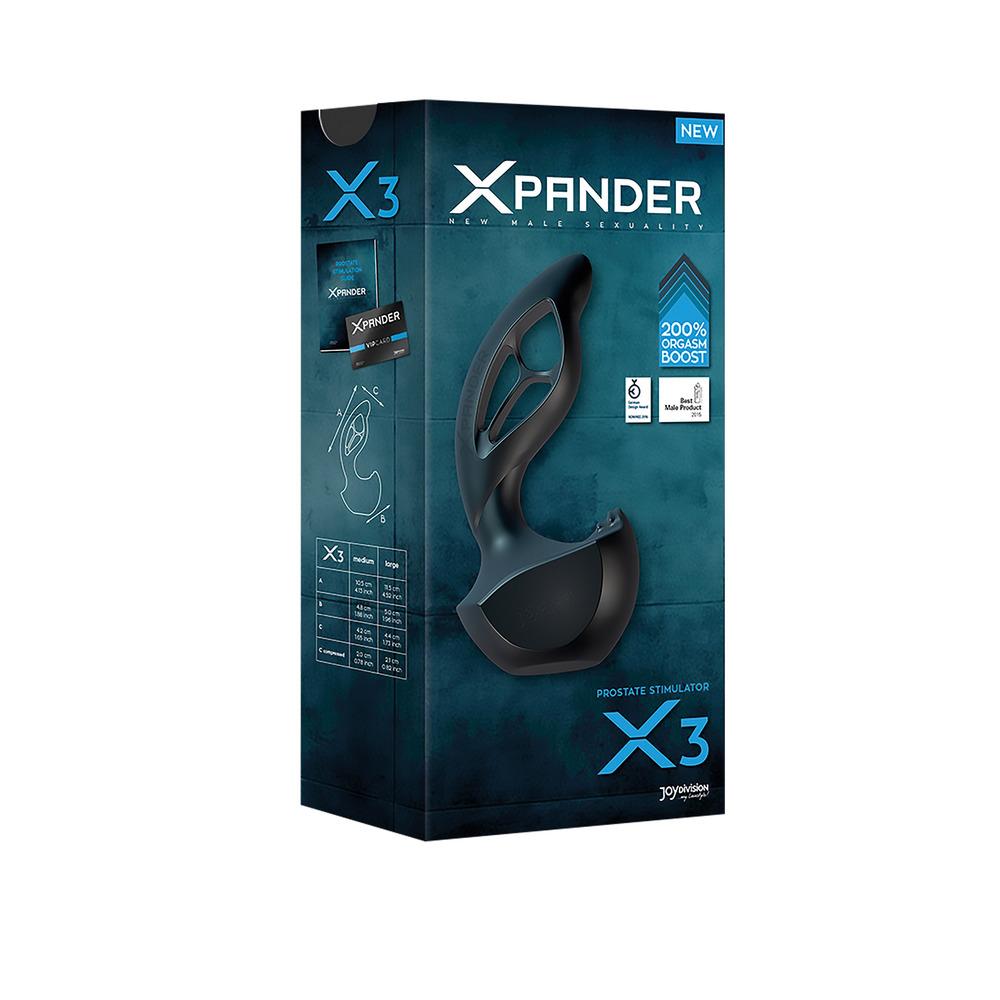 XPANDER X3 Medium, Prostate Stimulator, Black