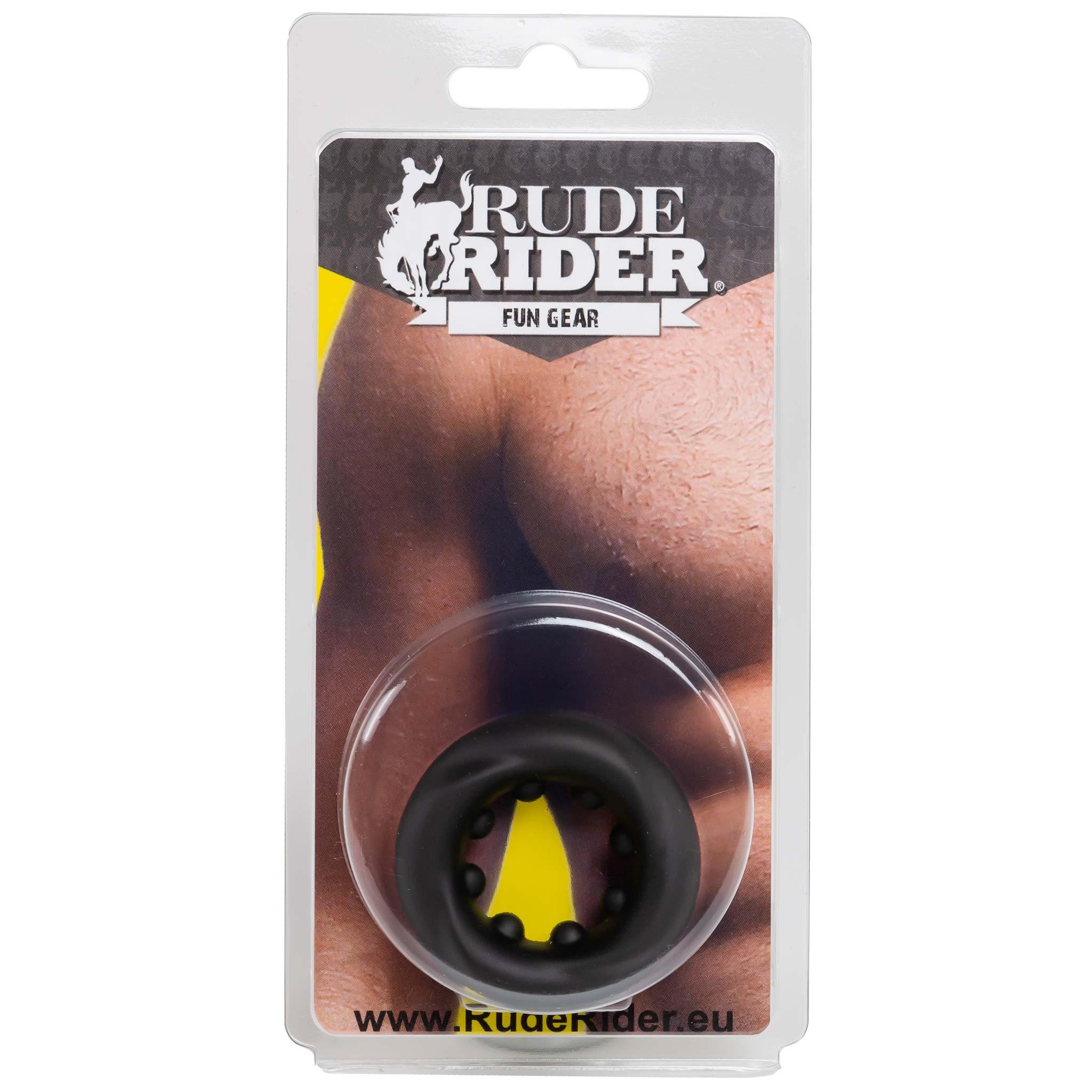 RudeRider Twisted Ring Liquid Silicone, Black