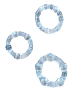 RudeRider Mini Cock Rings Clear (3-Ring-Set)