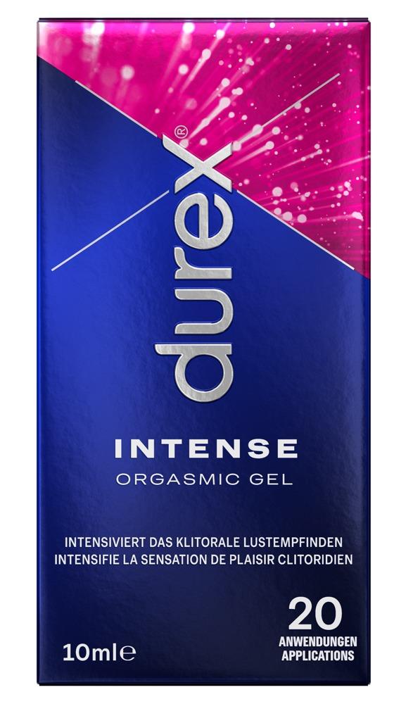 Durex Intense Orgasmic Gel  Stimulierendes Gel für gesteigerte klitorale Empfindsamkeit  Wärmende, kühlende und prickelnde Effekte  10 ml (1 x 10 ml)