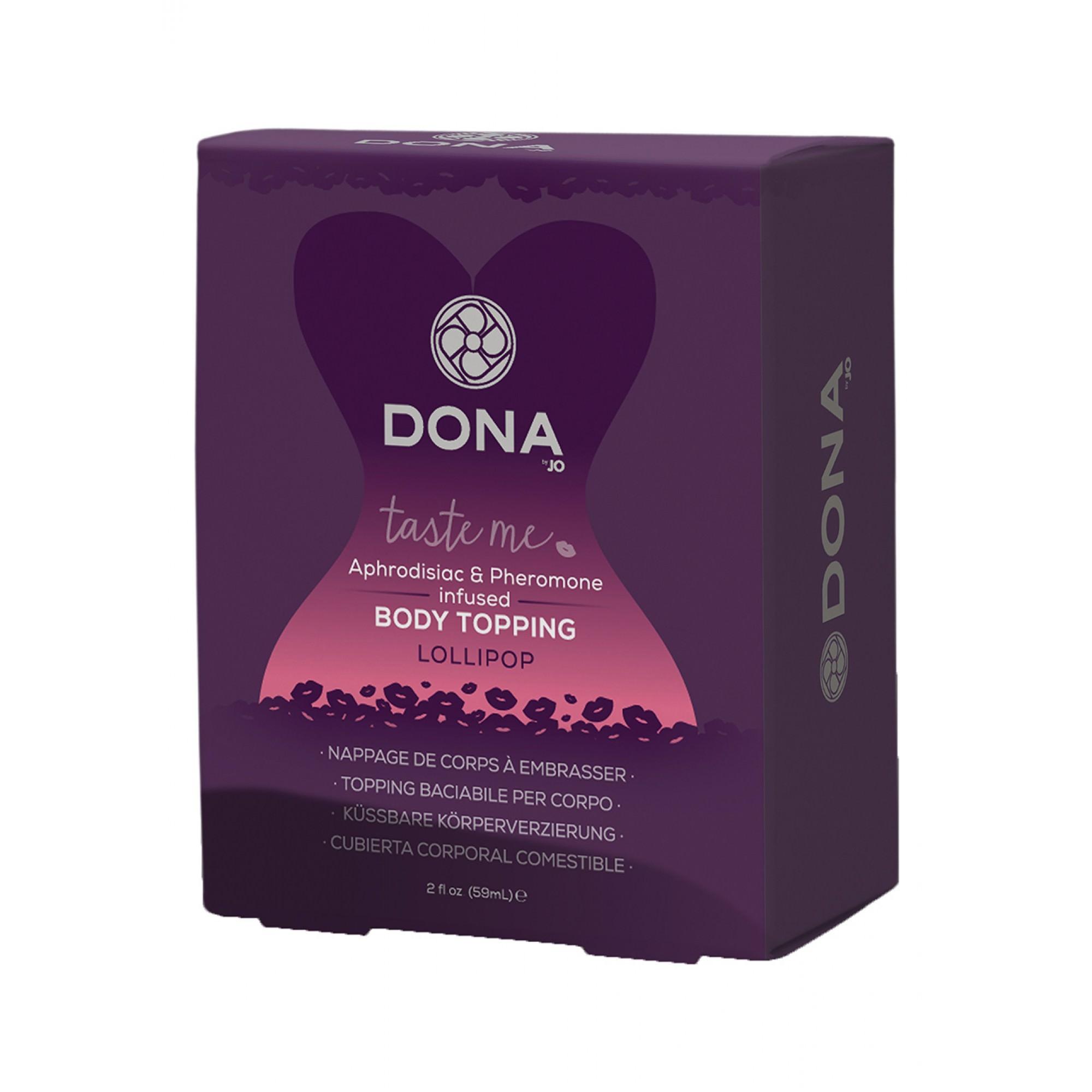 DONA by JO, Body Topping Lollipop, Aphrodisiac & Pheromone Infused, 59 ml (2 oz)