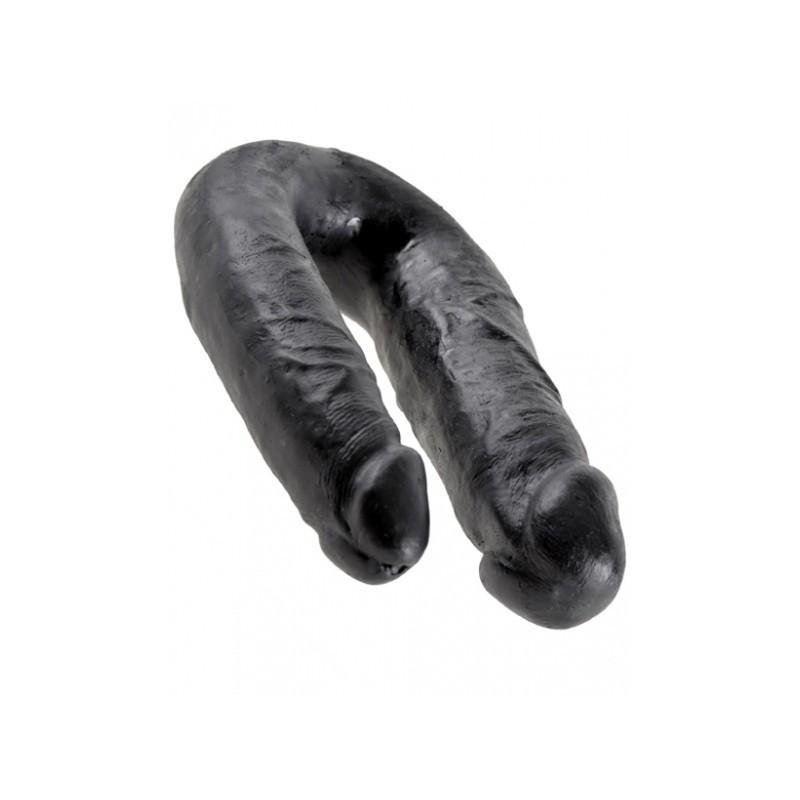 KING COCK U-Shaped Medium Double Trouble, 34,6 cm, Black