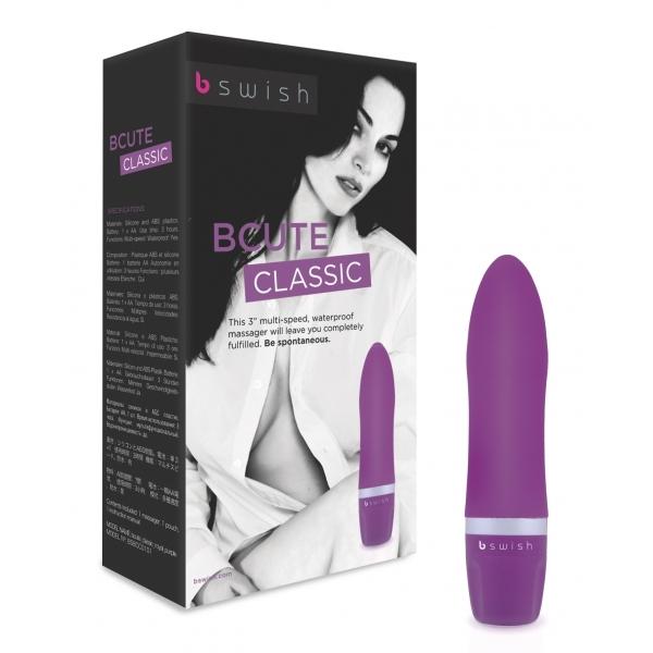 BCute Classic Vibrator, Purple, 10 cm