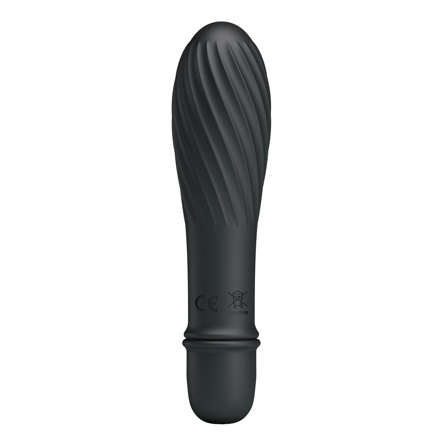 PRETTY LOVE - Solomon, 10 Functions of vibration, 1 AAA battery, silicone, waterproof L:145mm Ø:29mm Black