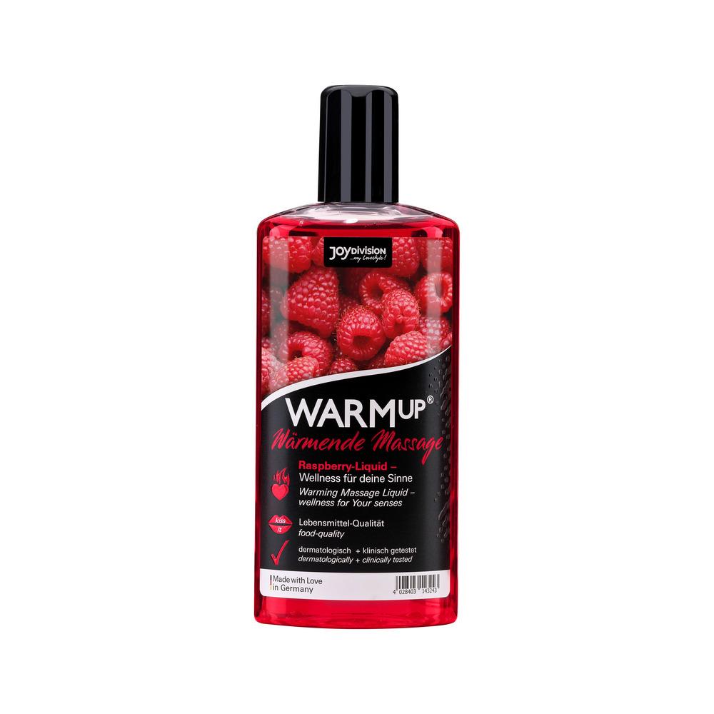 JoyDivision WARMup Warming Massage Liquid, Raspberry, 150 ml 