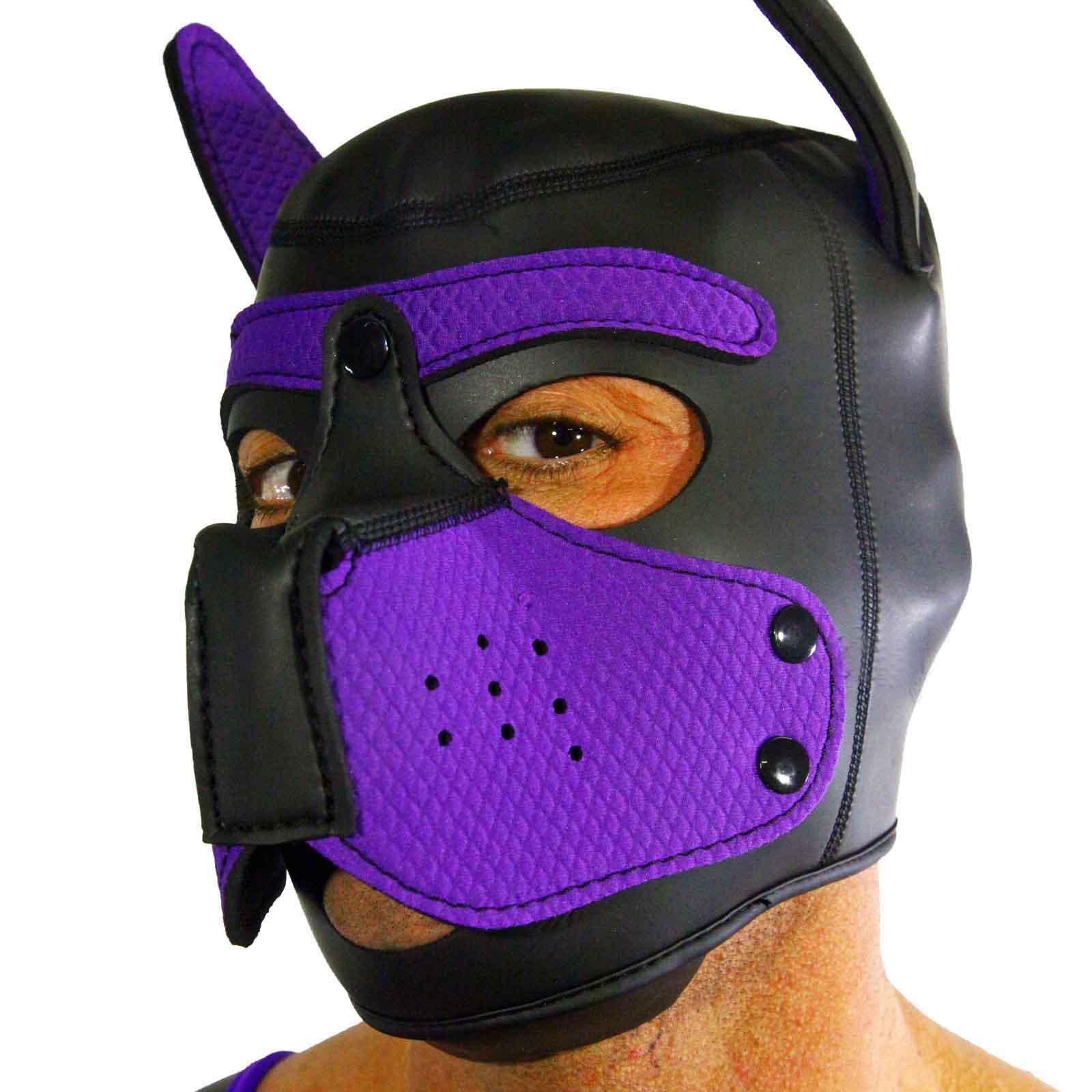 RudeRider Neoprene Puppy Hood Purple, M size