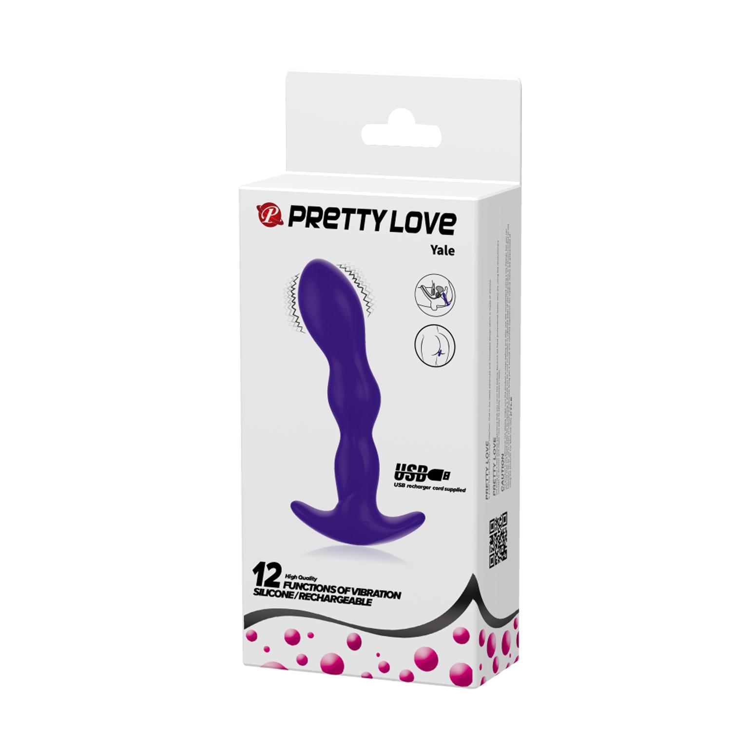 PRETTY LOVE - Yale Vibrating Prostate Massager, Blue