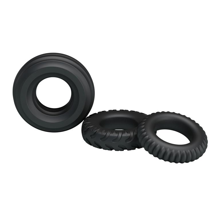 BAILE - Ring, silicone ring, 3 size in one L:36mm  W:36mm  L:43mm         W :43mm L:39mm W:39mm