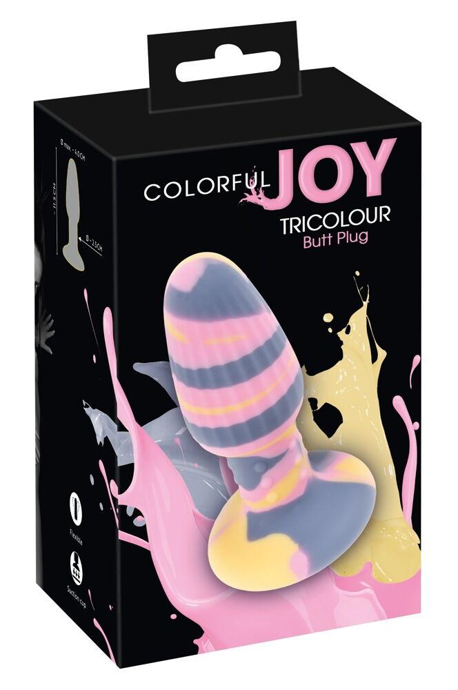 Colorful Joy Triple Colour Butt Plug