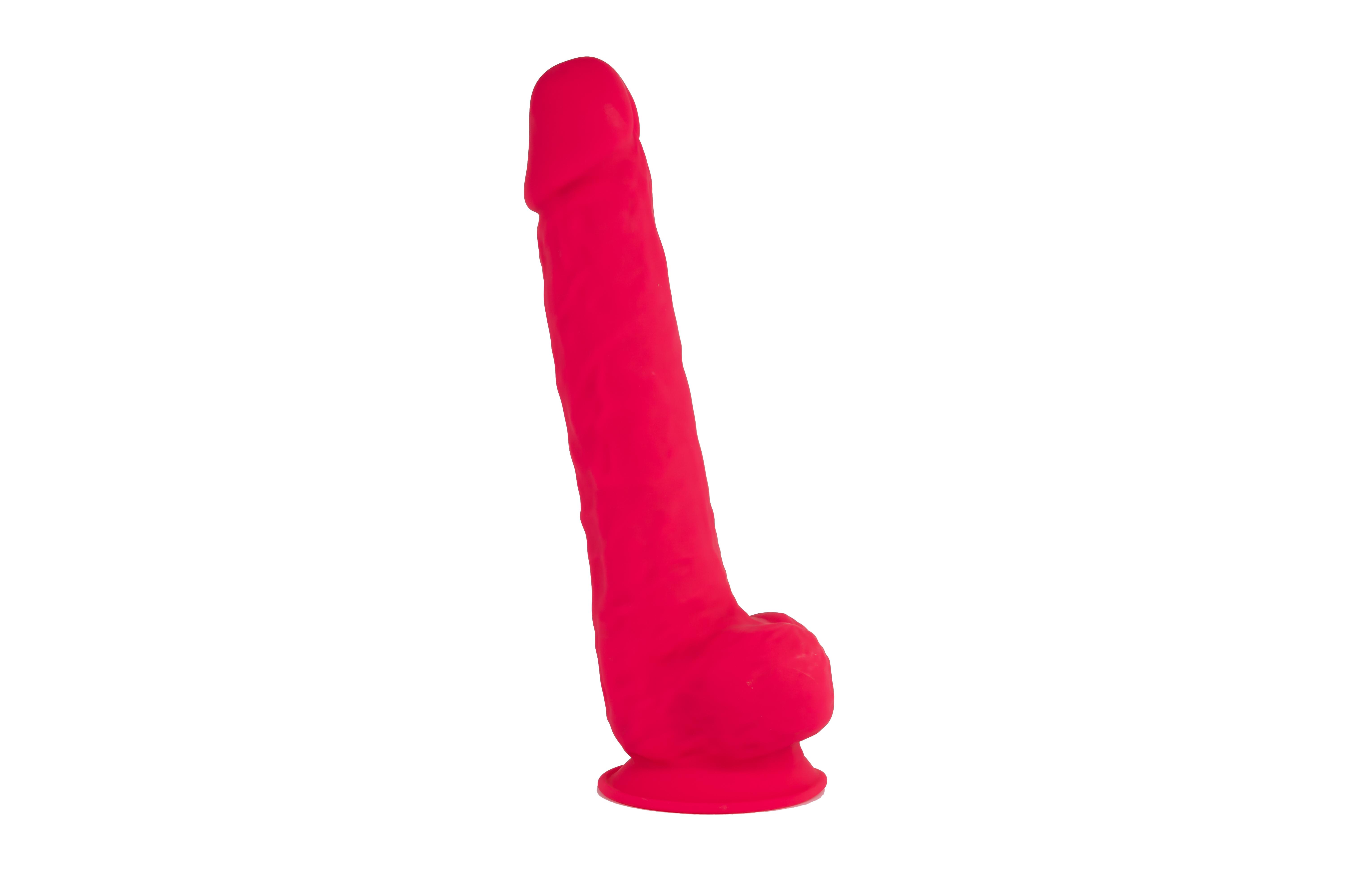 SILEXD Premium Silicone Dildo Model 1, 38cm, Pink