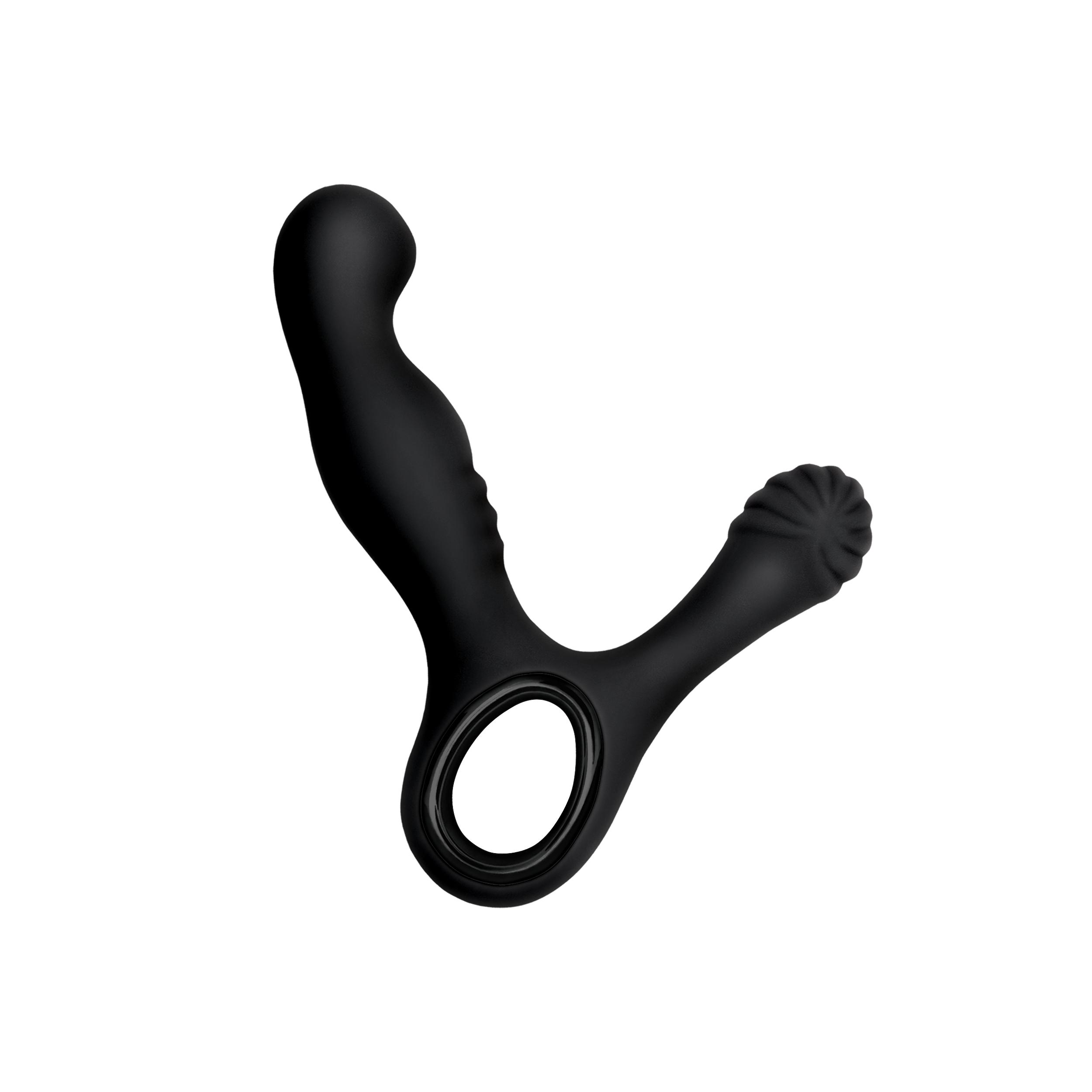 NSN Renegade Revive Vibrating Dual Prostate Stimulator, 9 cm, Black