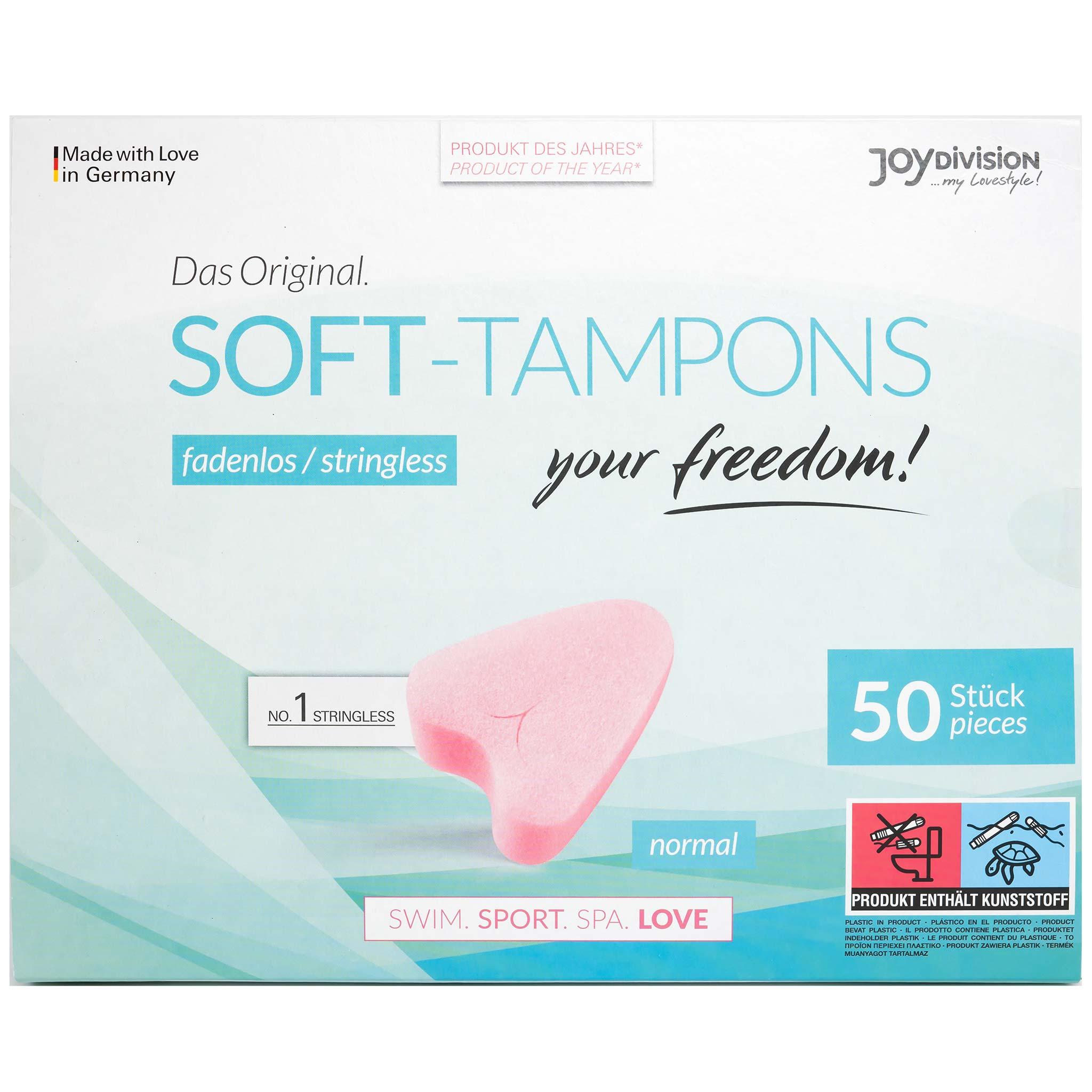 JoyDivision Soft-Tampons Stringless, Normal, 50 pcs