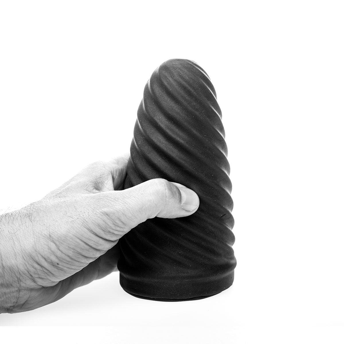 All Black Loop Masturbator, 17 cm