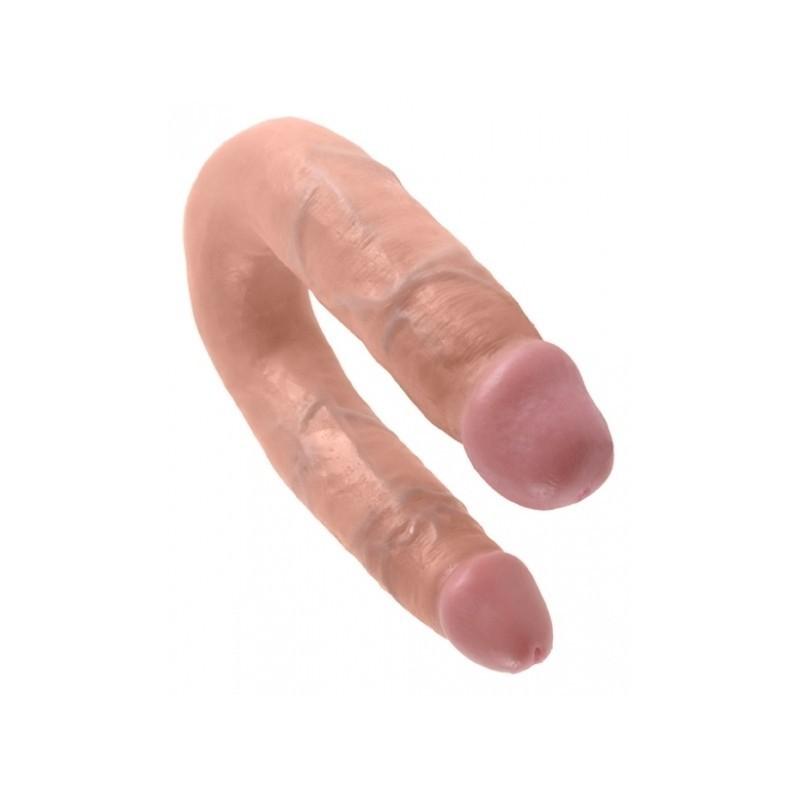 KING COCK U-Shaped Medium Double Trouble, 34,6 cm, Flesh