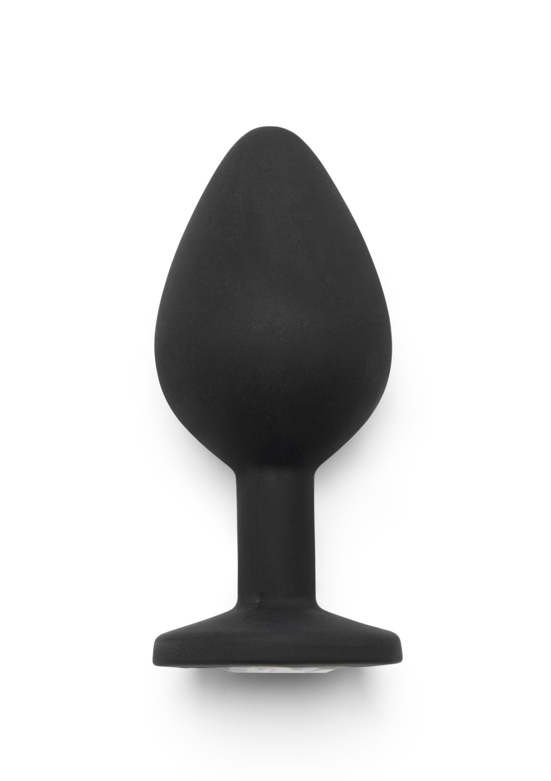 Anal Play Diamond Booty Jewel Medium Black