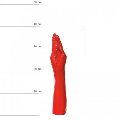 All Red Arm Dildo, 37,5 cm