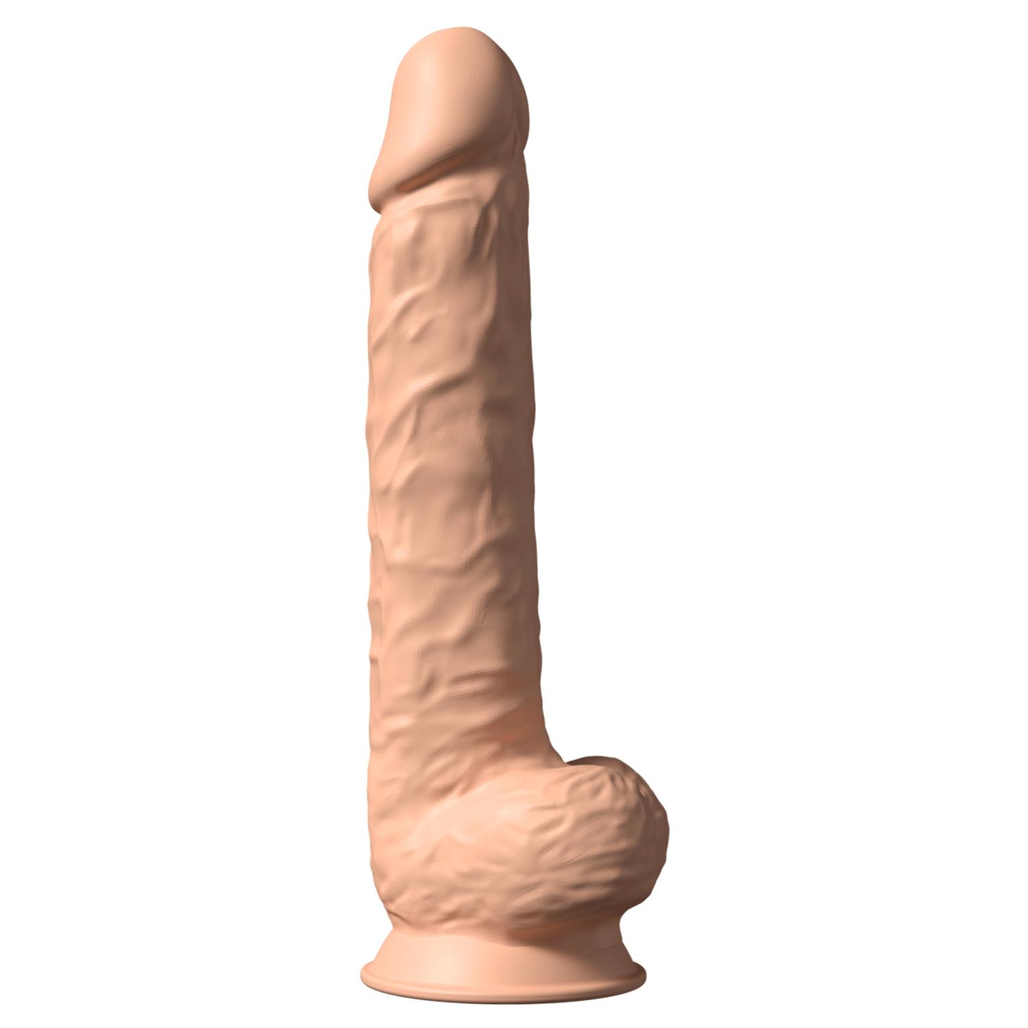 SILEXD Premium Silicone Dildo Model 1, 38 cm, Light skin