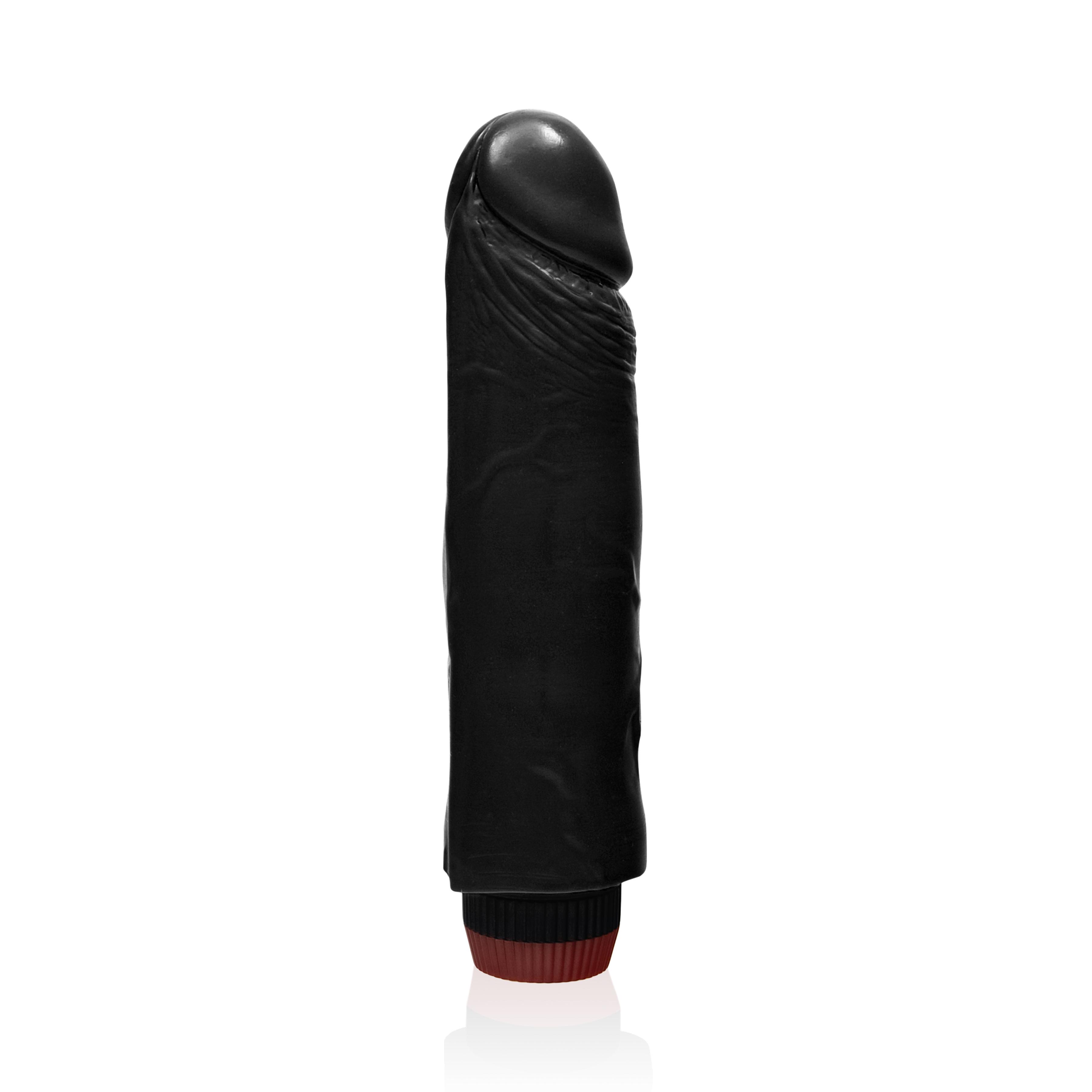 SI IGNITE Vibrator Cock RICKY, Black, 20 cm